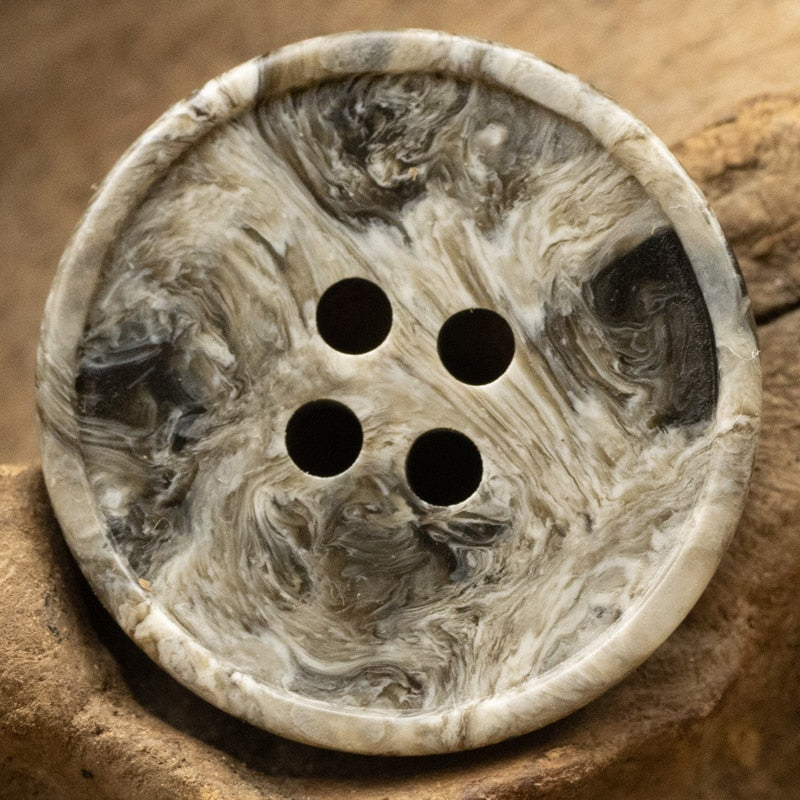 15mm-30mm Retro Marble Texture Resin Button
