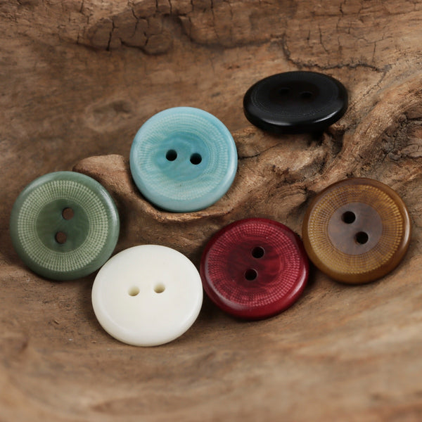 6pcs Cute Colorful Corozo Buttons