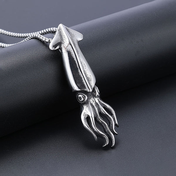 Collares con colgante de pulpo de moda punk para hombre
