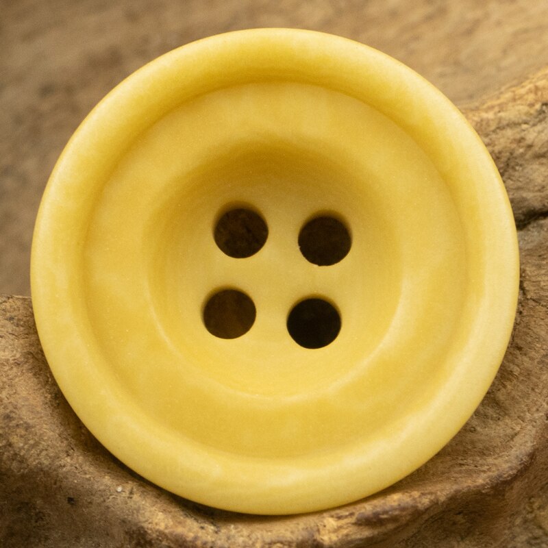 6pcs Soft Color Corozo Yellow Buttons