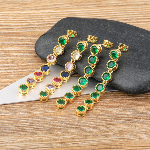 Pendientes largos con borlas, ligeros y lujosos, para mujer.