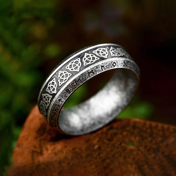Anillo de nudos celtas vikingos vintage de nuevo diseño para hombres y mujeres