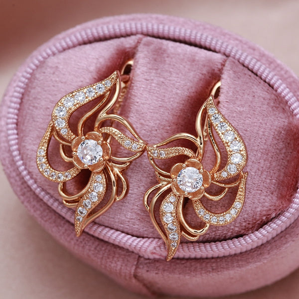 Luxury Micro Inlay Zircon Clip Earrings