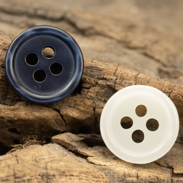 12pcs 9mm/10mm/11.5mm Shell Like Resin Buttons