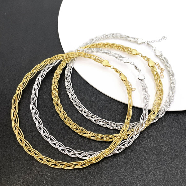 Gold Color Necklace Silver Color Necklace For Women