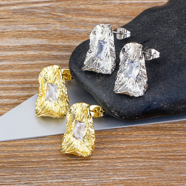 Pendientes colgantes geométricos irregulares con personalidad de tendencia de moda para mujer