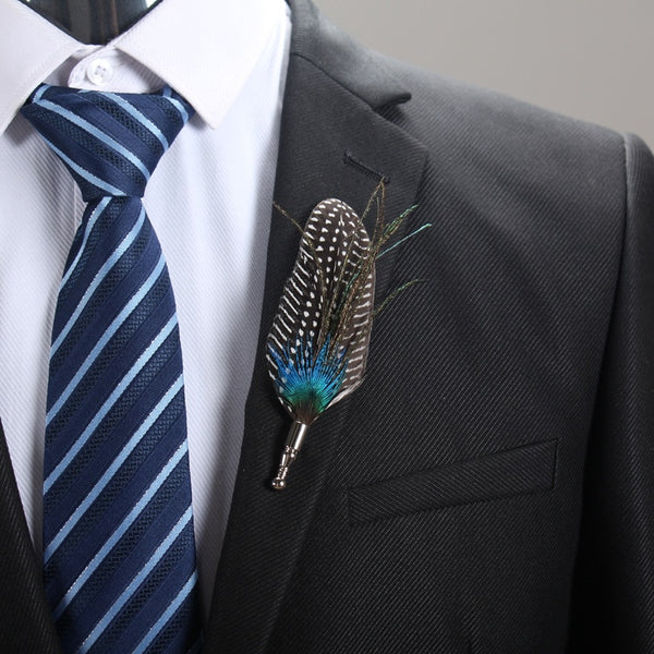 Korean High-end Classic Peacock Feather Brooch