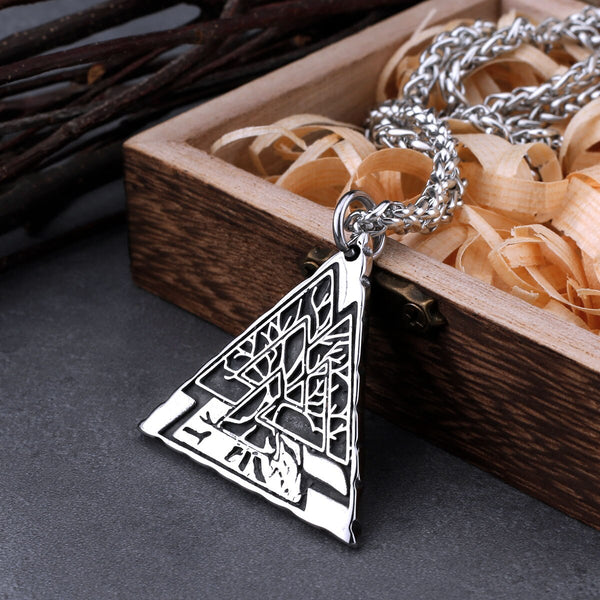 Collar Yggdrasil del Árbol de la Vida de los Vikingos Nórdicos para Hombre
