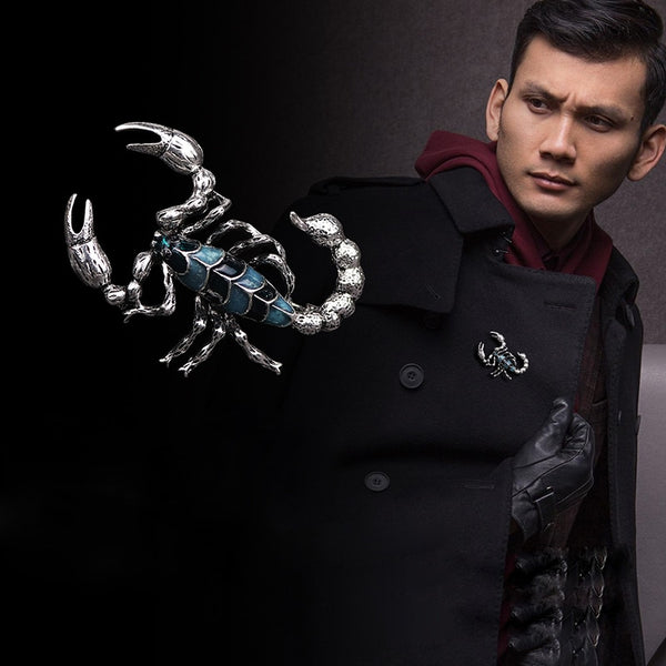 Fashion New Gold Silver Plated Enamel Scorpion Brooch