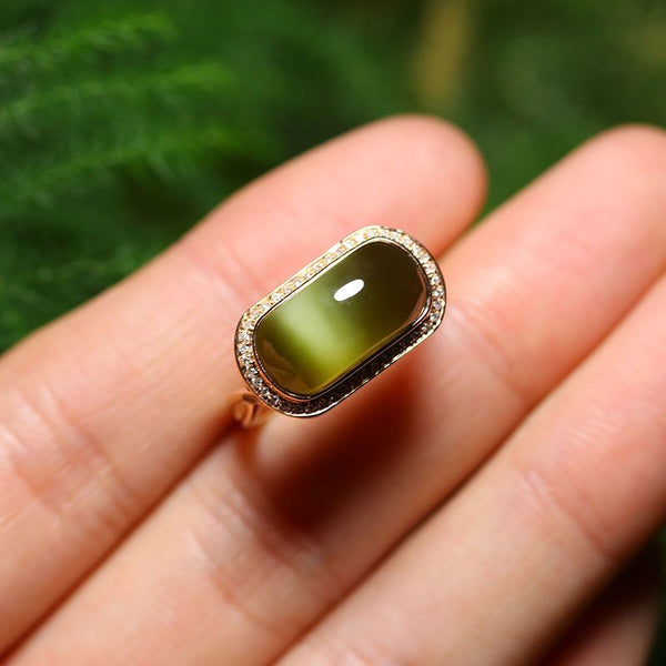 New natural Hetian jasper rings for women