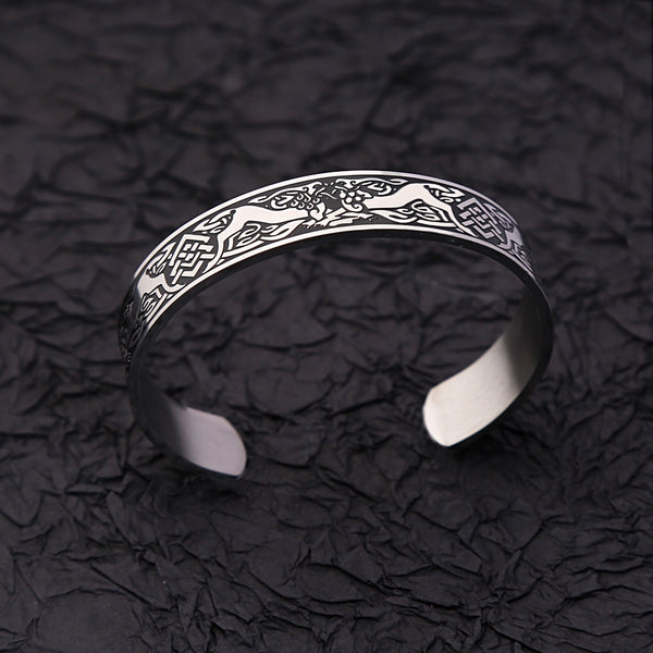 Pulsera vikinga vintage de moda con el árbol de la vida para hombres y mujeres