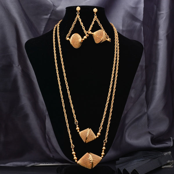 Ethiopian jewelry Set For Women Girls Dubai gold color jewelry sets