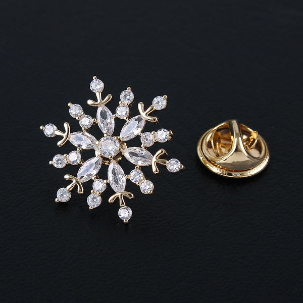 High-Grade Fashion Crystal Hexagram Six-Pointed Star Brooch