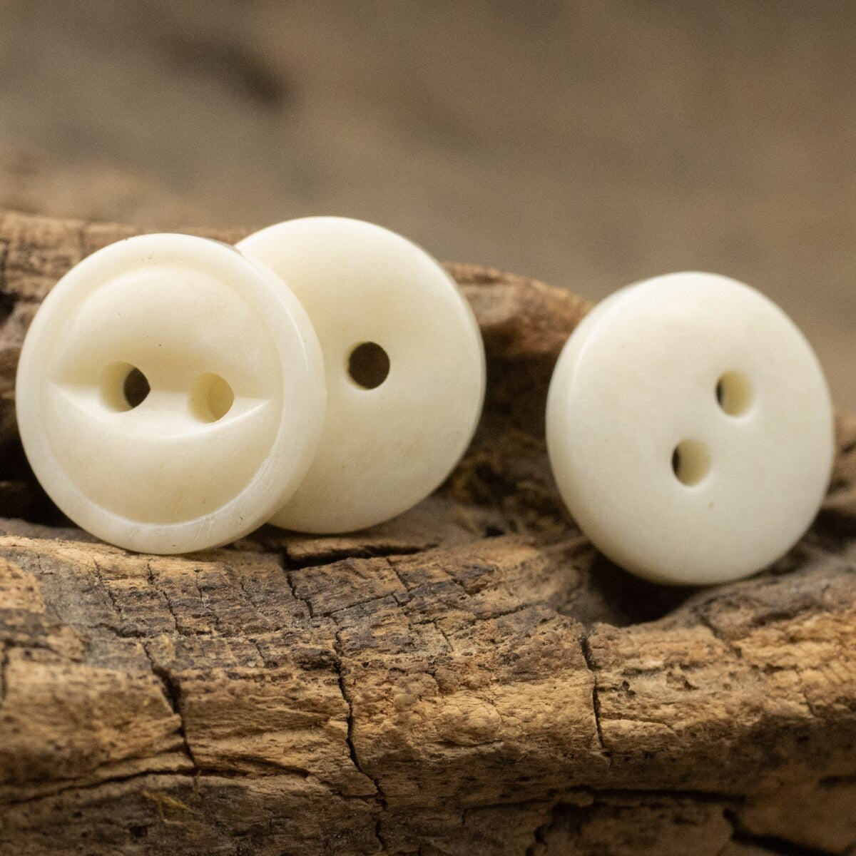 5pcs/lot 11.5mm Small White Bone Buttons