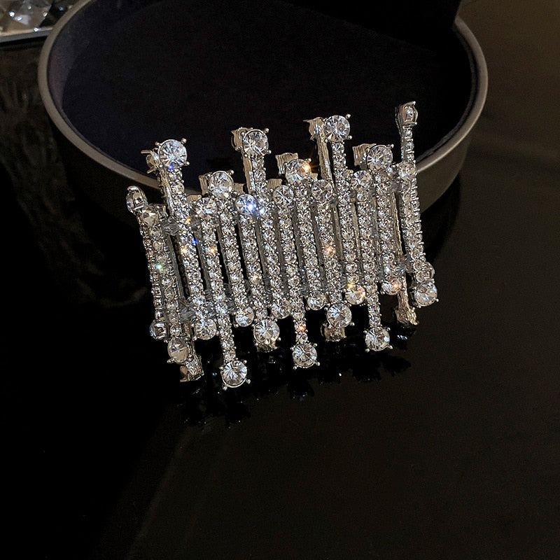 Fashion Geometric Zircon Crystal Bracelet For Women Adjustable Elasticity Bracelets