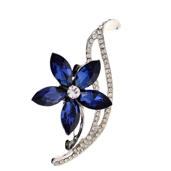Rhinestone Simple Flower Brooches for Women