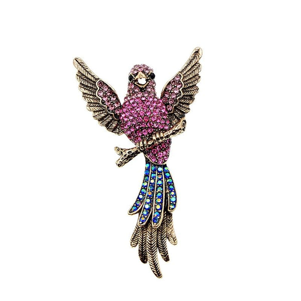 Rhinestone Fashion Bird Brooches For Women
