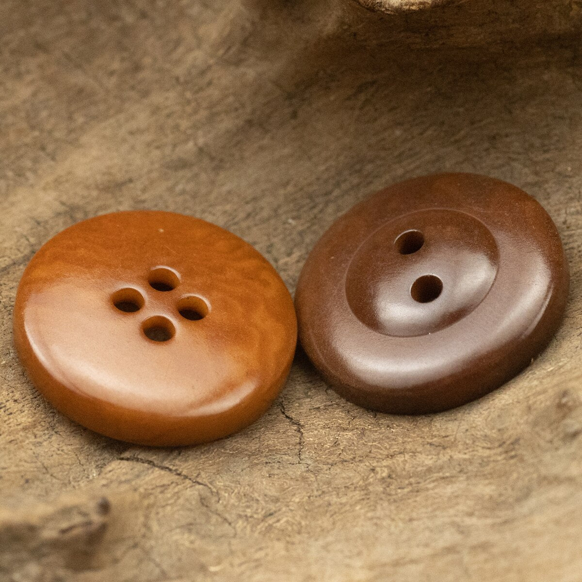 5pcs Retro Two Hole Corozo Buttons for Clothing Cotton Linen Knitting Accessories