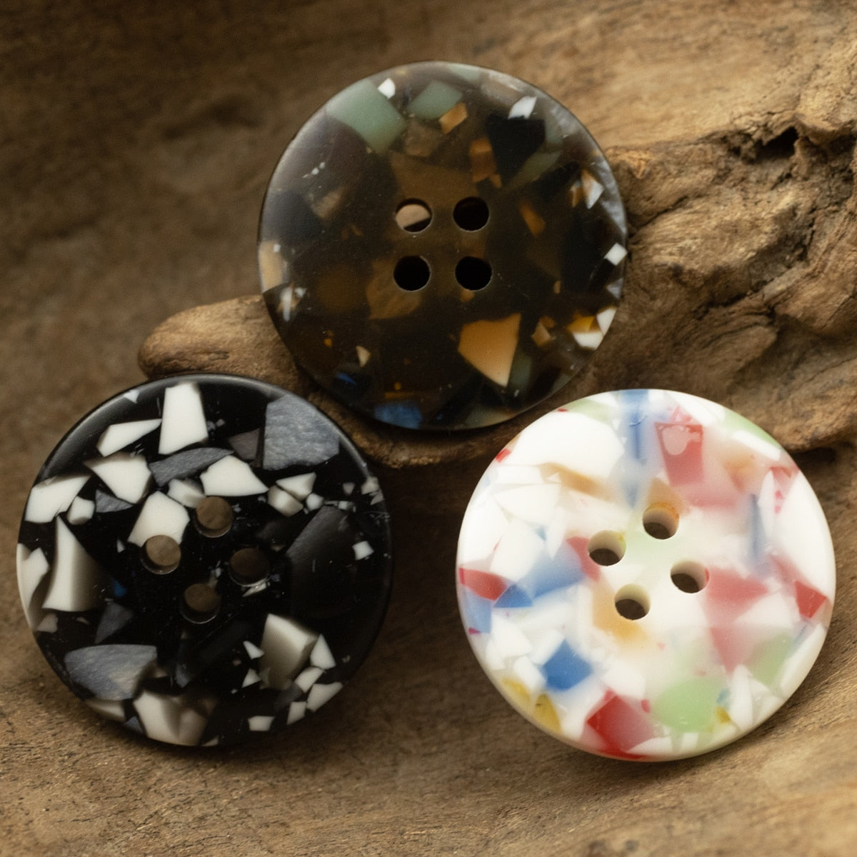 NEW Polyester Buttons For Casual Clothing  Original DIY