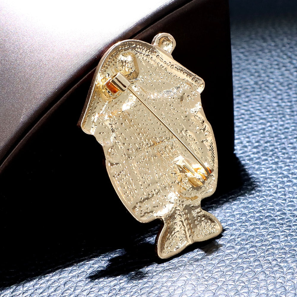 Enamel Cartoon Count Brooch Cute Figure Style Winter Fashion Accessori ...