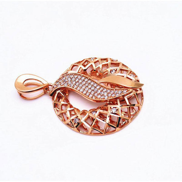 Collar de oro morado 585 para mujer