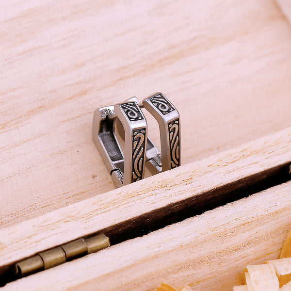 Pendientes geométricos minimalistas de moda para hombres y mujeres