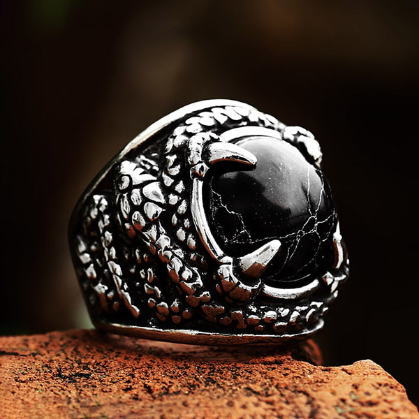 Anillo de serpiente de acero inoxidable de alta calidad para hombres y mujeres.