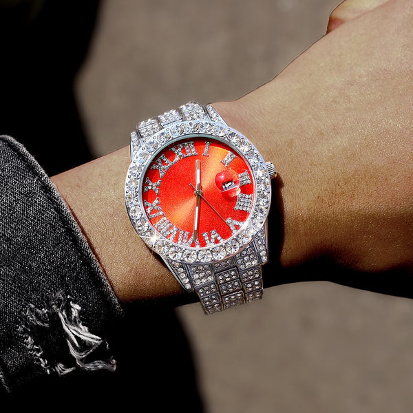 Luxury Men Women Gold Stainless Steel Quartz Watch