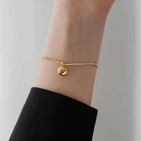 Pulsera Lucky Bean de acero inoxidable para mujer