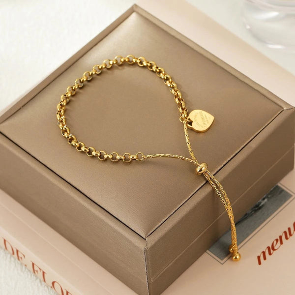 Pulsera de acero inoxidable 316L Pulsera de corazón