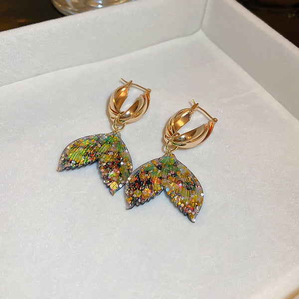 New Exquisite Mermaid Tail Drop Earrings For Women