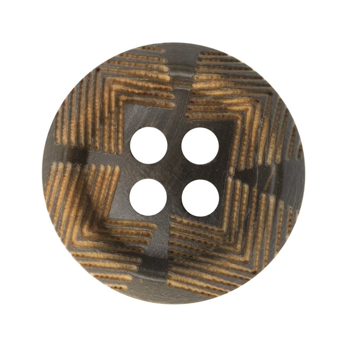 12pcs Decorativ Black Round Wooden Button