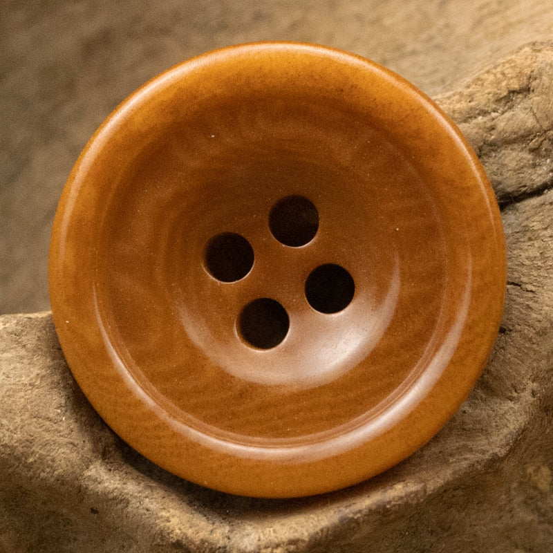 5pcs Retro Two Hole Corozo Buttons for Clothing Cotton Linen Knitting Accessories