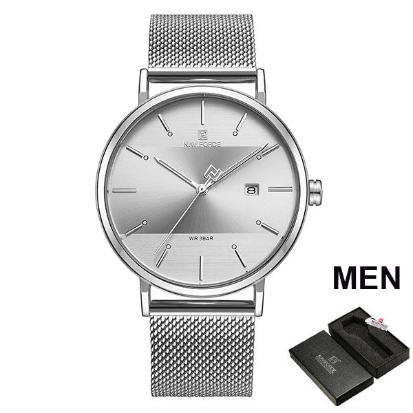 Luxury  Lover's Watches for Men and Women Simple Casual Quartz Wristwatch