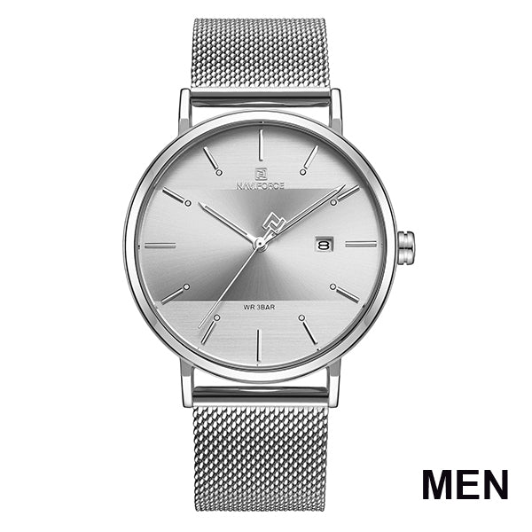 Luxury  Lover's Watches for Men and Women Simple Casual Quartz Wristwatch