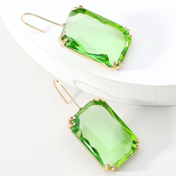 Pendientes colgantes de cristal brillante Y2k, abalorios de moda para mujer, diseño de lujo, marca inusual.