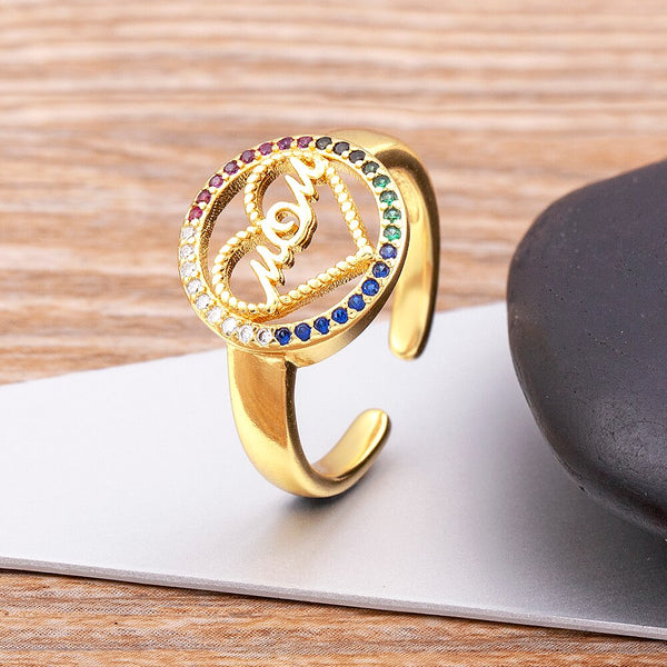 Anillo de circonita AAA para mujer coreana en oferta