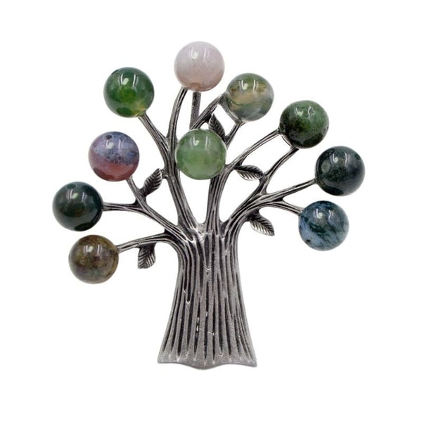 Stone Tree Brooches for Women Elegant Vintage Brooch Pin Suit Accessories