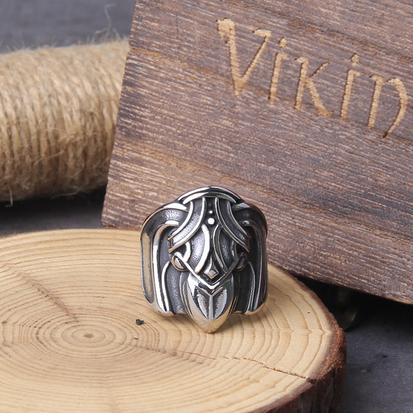 Viking Men 316L Stainless Steel Raven Ring