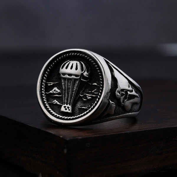 Anillo de globo aerostático de luna de miel retro de moda para hombres y mujeres