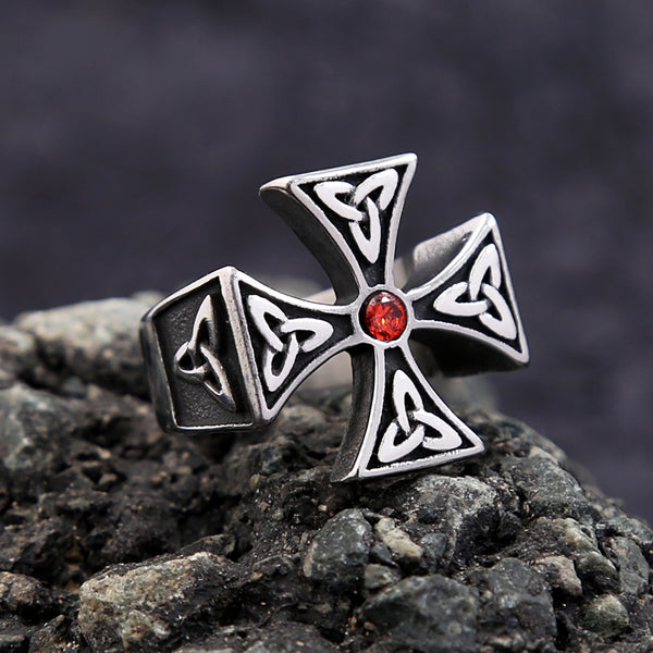 Anillos sencillos vintage con nudos celtas vikingos nórdicos