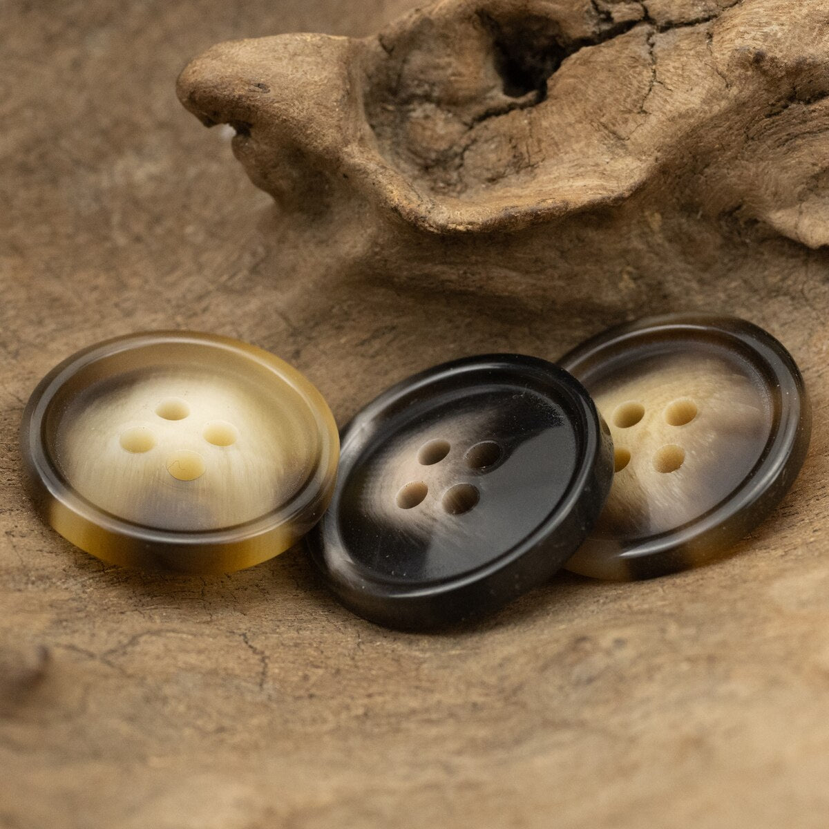 Classic 4 Hole Resin Buttons for  Coat Sweater Autumn Winter Cashmere Coat Buttons