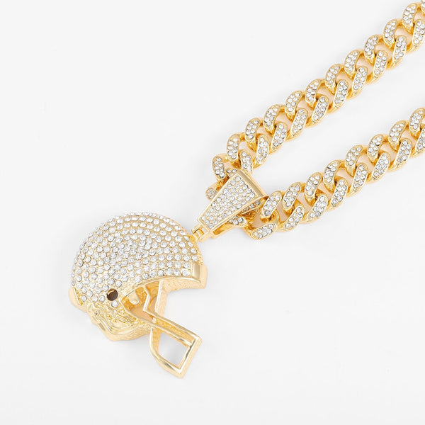 American Football Helmet Pendant For Necklace