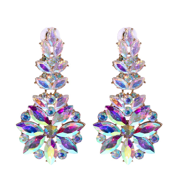 New AB Color Bird Long Dangle Drop Earrings For Women