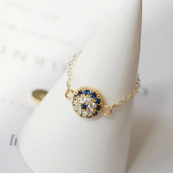 Creative design silver inlaid diamond soft chain opening adjustable ring