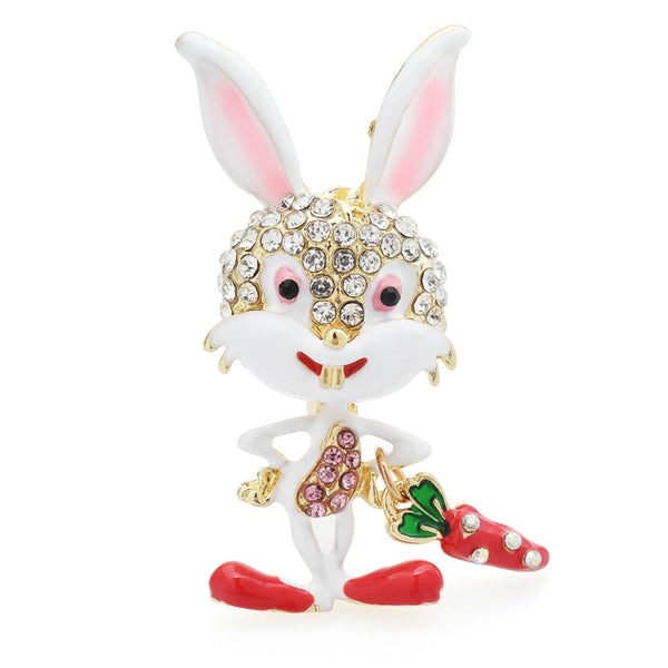 Carry Carrot Rabbit Brooches For Women
