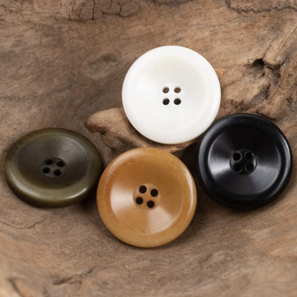 6pcs Vintage Big Corozo Buttons Designer Sewing Accessories