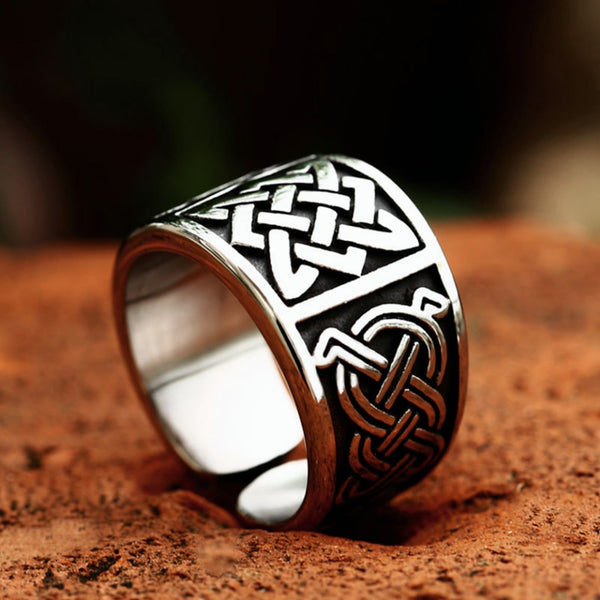 Anillos de nudo celta vikingo vintage de nuevo diseño