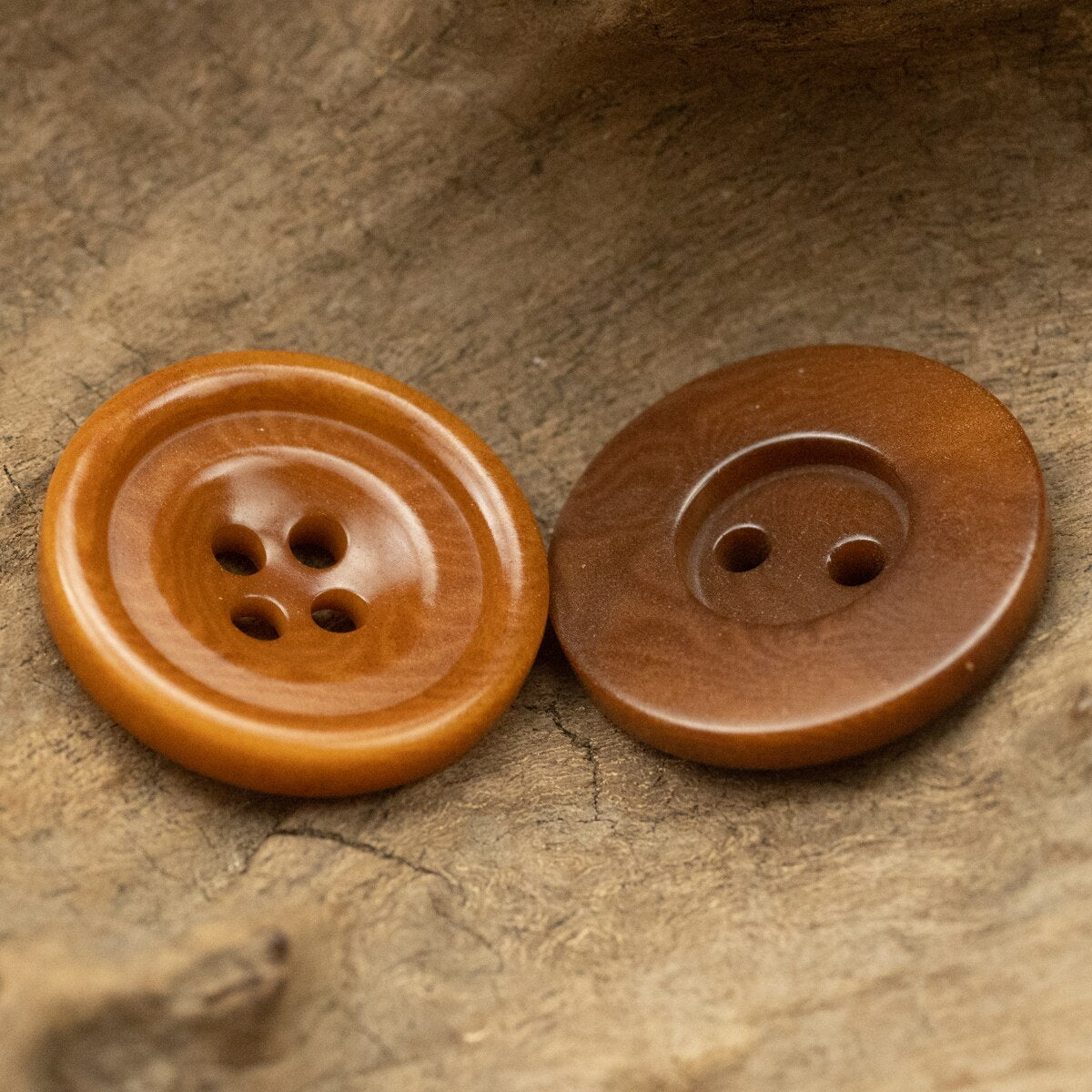 5pcs Retro Two Hole Corozo Buttons for Clothing Cotton Linen Knitting Accessories