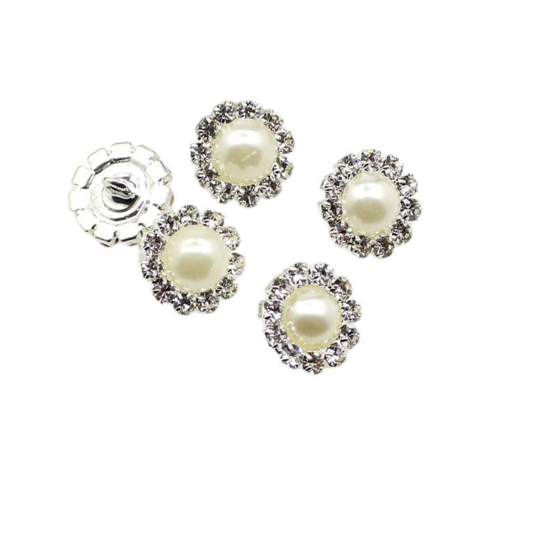 10Pcs 10mm Shank Buttons For Clothing Handwork Sewing Decorative Pearl Accessories